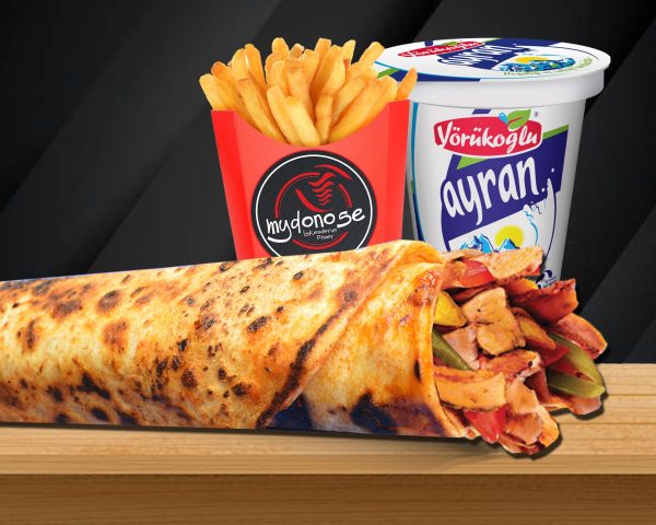 004 Antalya Bazuka Tavuk Döner Dürüm Ayran Menü