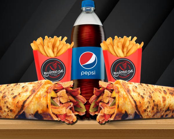 031 Antalya 2li Tavuk Döner Dürüm Menü