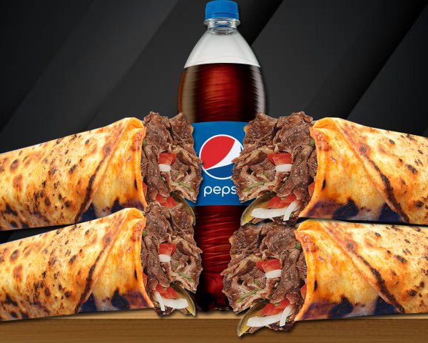 037 Antalya 4Lü Et Döner Dürüm Menü