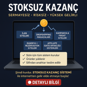 1-2 Stoksuz Kazanç Elde Edebileceğiniz Web Siteleri Ve Portal Kurulumu