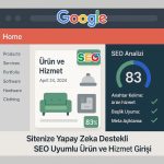 Web sitenize Seo uyumlu ürün ve hizmet giriş